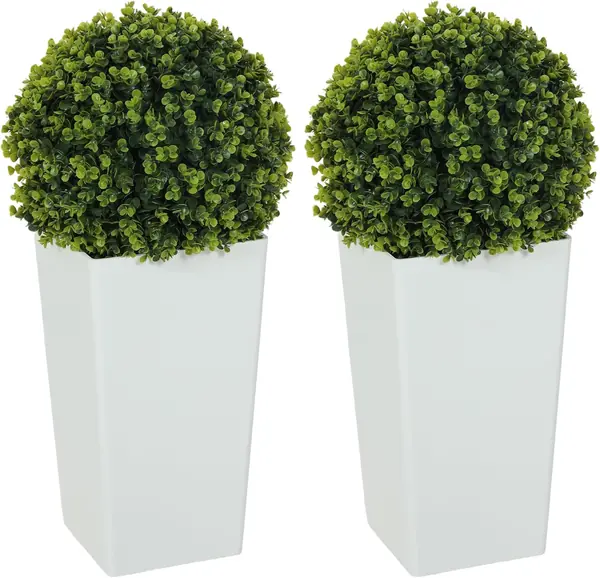 2er-Set Künstlicher Eukalyptuskugeln 65 cm Kunstpflanze