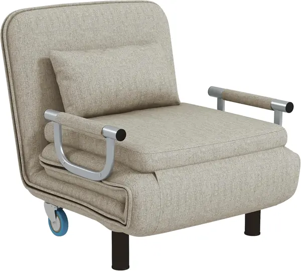 3 in 1 Schlafsessel – Schlafsofa mit Bettfunktion, Rollen