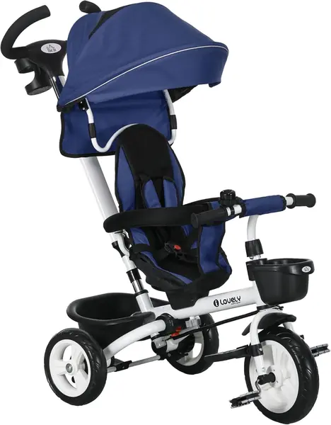 6 in 1 Dreirad mit Schubstange