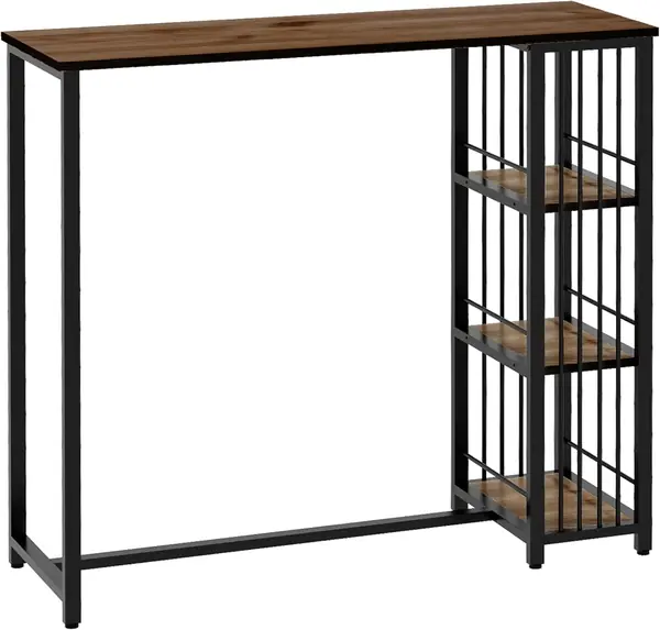 Bartisch Stehtisch Tresentisch mit 3 Ablageflächen