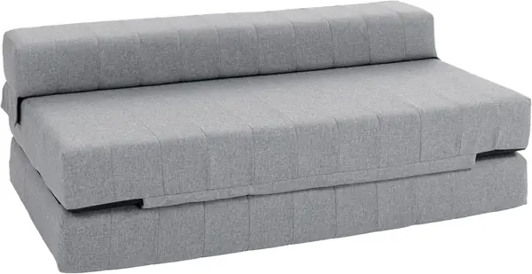 Bodensofa 2-in-1 Klappbar Schlafsofa mit Leinenoptik