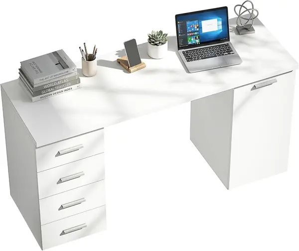 Computertisch mit 4 Schubladen