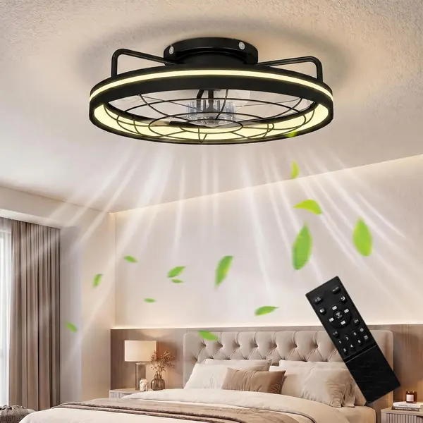 Deckenventilator mit Beleuchtung – Fernbedienung, Ø48 cm