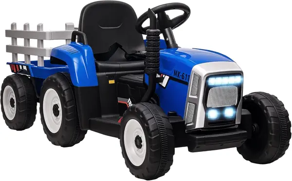 Elektrischer Traktor mit Anhänger 12V Kinder
