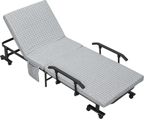 Gästebett Klappbett mit Rollen Reisebett mit 5-stufig