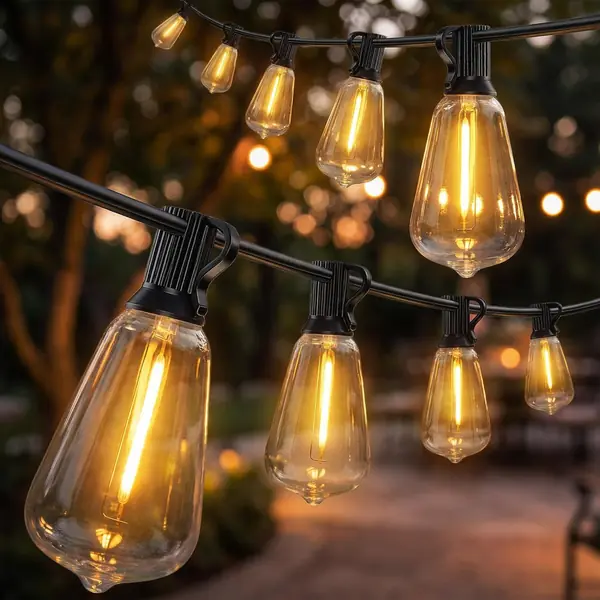 LED Lichterkette Außen 18 m Partylichterkette Warmweiß