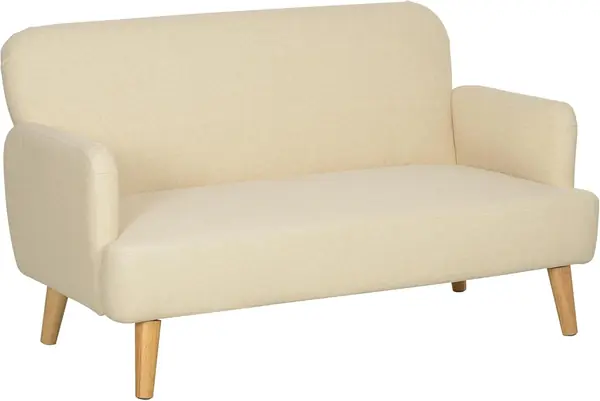 Modernes skandinavisches 2-Sitzer-Sofa aus Stoff mit