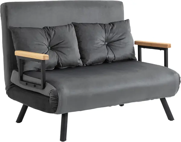 Schlafsofa 4 in 1 2 Sitzer Sofa mit Schlaffunktion