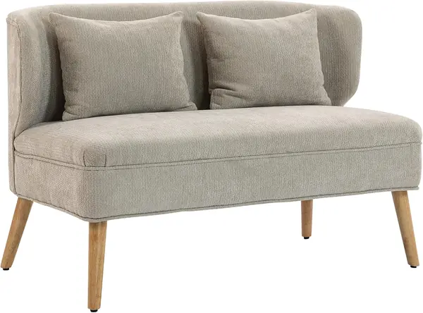 Sofa 2 Sitzer kleine Couch mit Flügelrücken