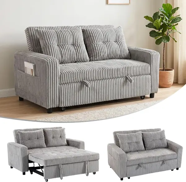 Sofa mit Schlaffunktion 190 x 157 cm Schlafsofa mit