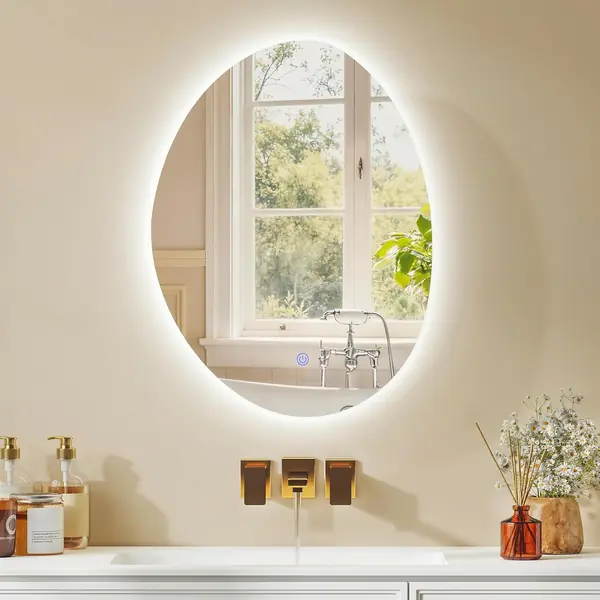 Wandschrank für Badezimmer mit Spiegel und LED-Beleuchtung